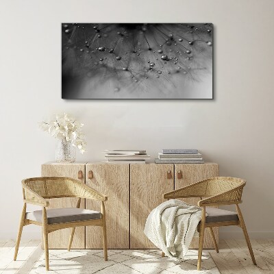 Water abstraction dandelion Canvas Wall art
