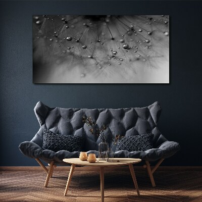 Water abstraction dandelion Canvas Wall art
