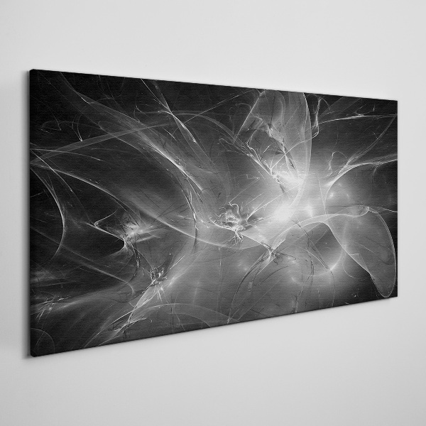 Futuristic abstractions in monochrome Print on canvas