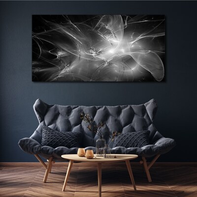 Futuristic abstractions in monochrome Print on canvas