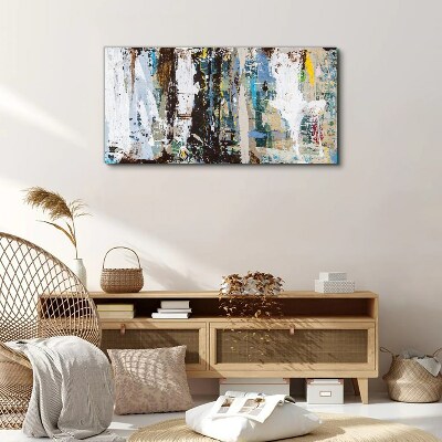 Abstract Mosaic of Colors Print on canvas