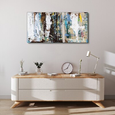 Abstract Mosaic of Colors Print on canvas