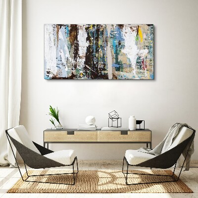 Abstract Mosaic of Colors Print on canvas