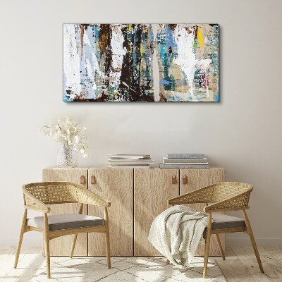 Abstract Mosaic of Colors Print on canvas