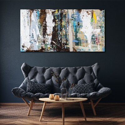Abstract Mosaic of Colors Print on canvas