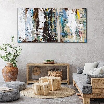 Abstract Mosaic of Colors Print on canvas