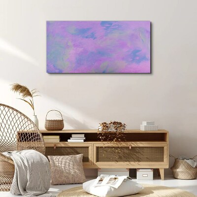 Delicate shades of purple and blue Print on canvas