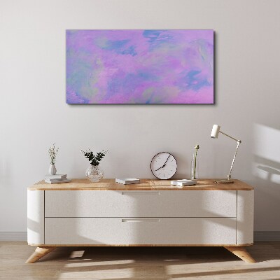 Delicate shades of purple and blue Print on canvas