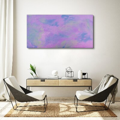 Delicate shades of purple and blue Print on canvas