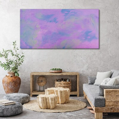 Delicate shades of purple and blue Print on canvas