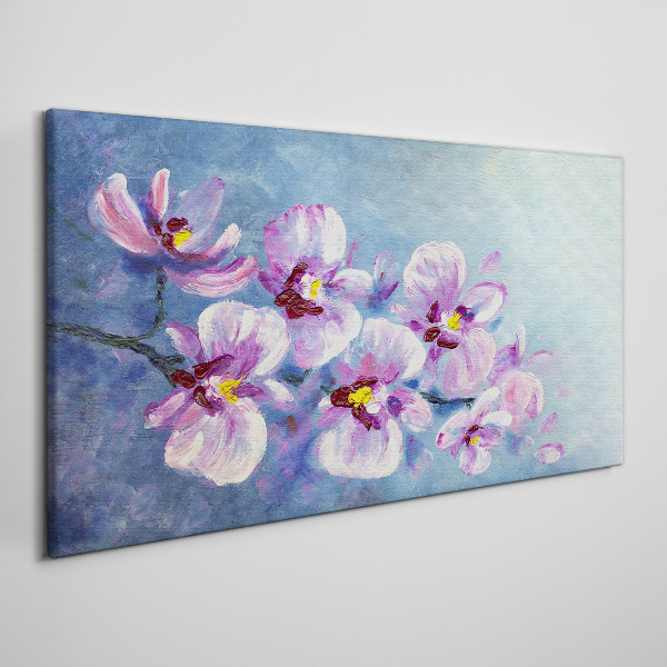 Orchids in pastel shades Print on canvas