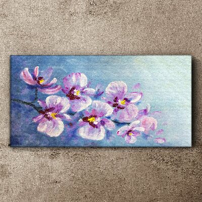 Orchids in pastel shades Print on canvas
