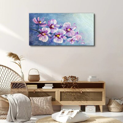 Orchids in pastel shades Print on canvas