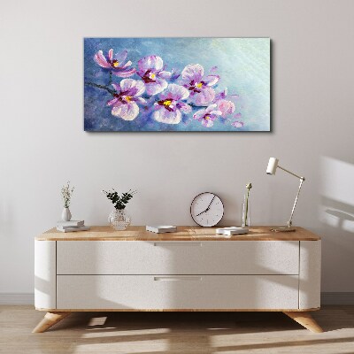 Orchids in pastel shades Print on canvas