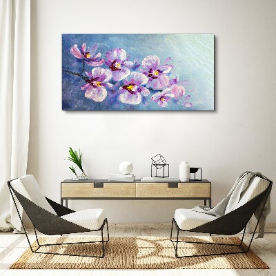 Orchids in pastel shades Print on canvas