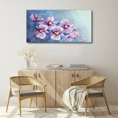 Orchids in pastel shades Print on canvas