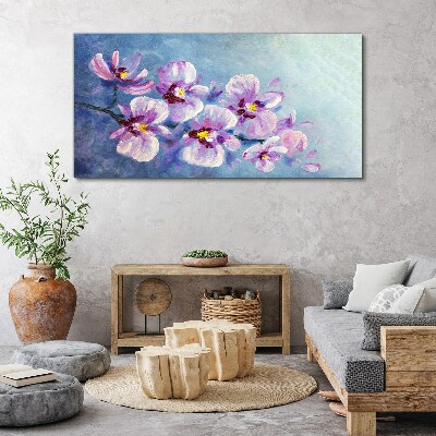 Orchids in pastel shades Print on canvas