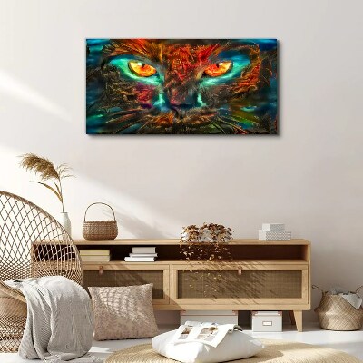 Mystery Cat Eyes Canvas wall art