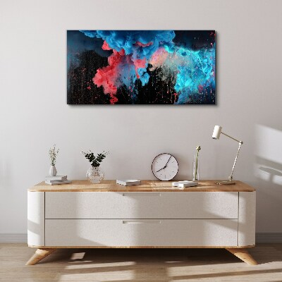 Cosmic explosion of colors Print on canvas