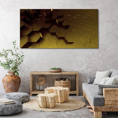 Hexagons Canvas Wall art