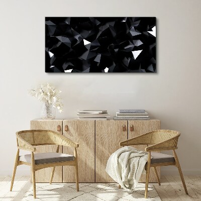 Geometry abstraction threesome Canvas Wall art