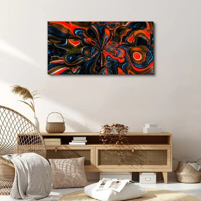 Dynamic swirls of color Canvas wall art
