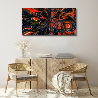 Dynamic swirls of color Canvas wall art
