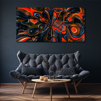 Dynamic swirls of color Canvas wall art