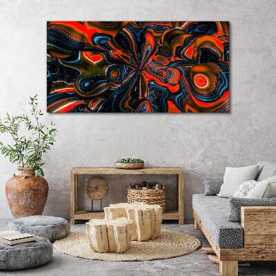Dynamic swirls of color Canvas wall art