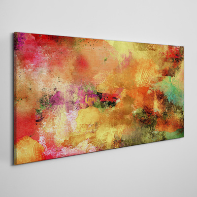 Colorful abstract chaos Canvas wall art