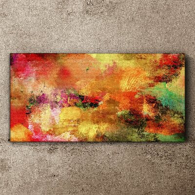 Colorful abstract chaos Canvas wall art