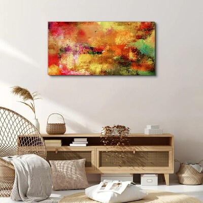 Colorful abstract chaos Canvas wall art