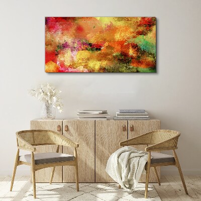 Colorful abstract chaos Canvas wall art