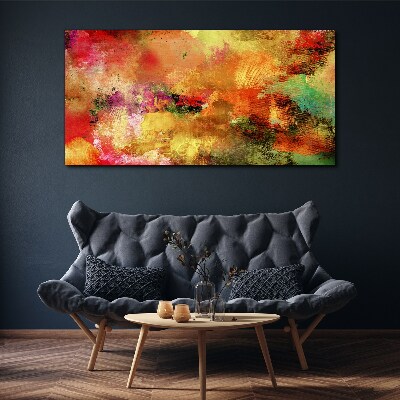 Colorful abstract chaos Canvas wall art