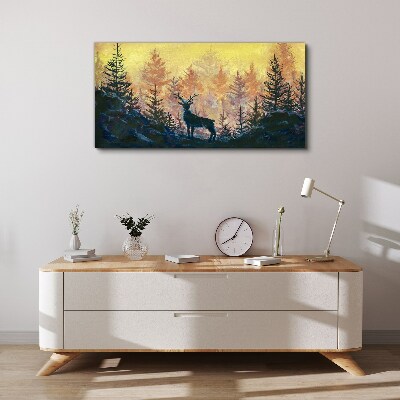 Forest animal deer Canvas Wall art
