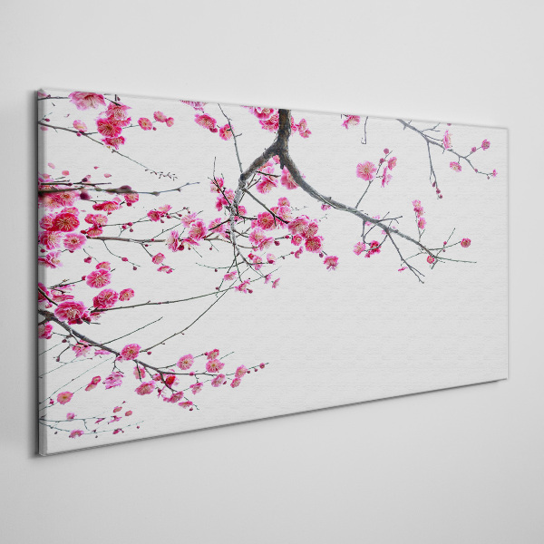Tree branches flowers Canvas Wall art