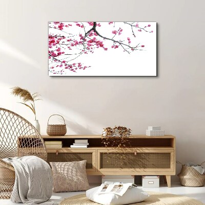 Floral harmony in pink Print on canvas