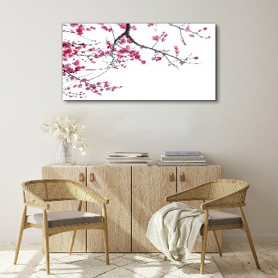 Floral harmony in pink Print on canvas