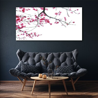 Floral harmony in pink Print on canvas