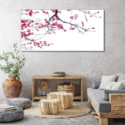 Floral harmony in pink Print on canvas