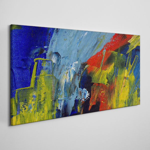 Dynamic colors in an abstract landscape Print on canvas