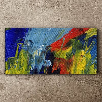Dynamic colors in an abstract landscape Print on canvas