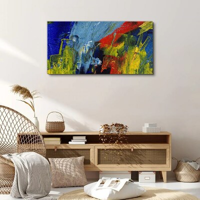 Dynamic colors in an abstract landscape Print on canvas