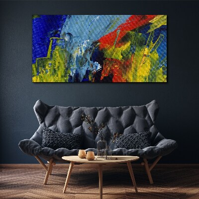 Dynamic colors in an abstract landscape Print on canvas