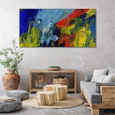 Dynamic colors in an abstract landscape Print on canvas