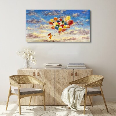 Dreams in the clouds Print on canvas