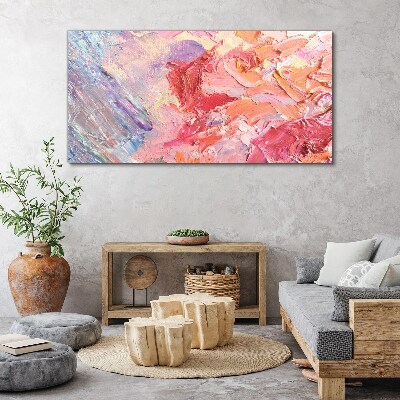 Pastel emotions in motion Canvas wall art