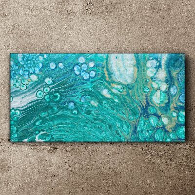 Ocean waves in glass Print on canvas