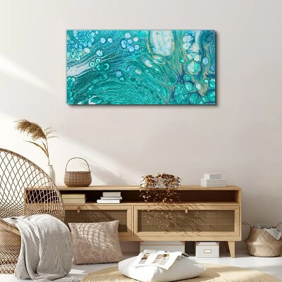 Ocean waves in glass Print on canvas