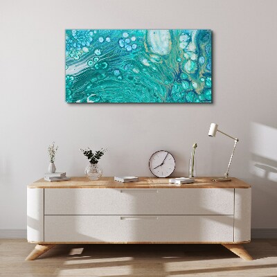 Ocean waves in glass Print on canvas